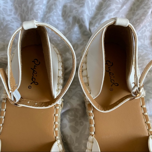 Qupid Espadrilles Scalloped Strap Sandals Boho - Picture 6 of 7